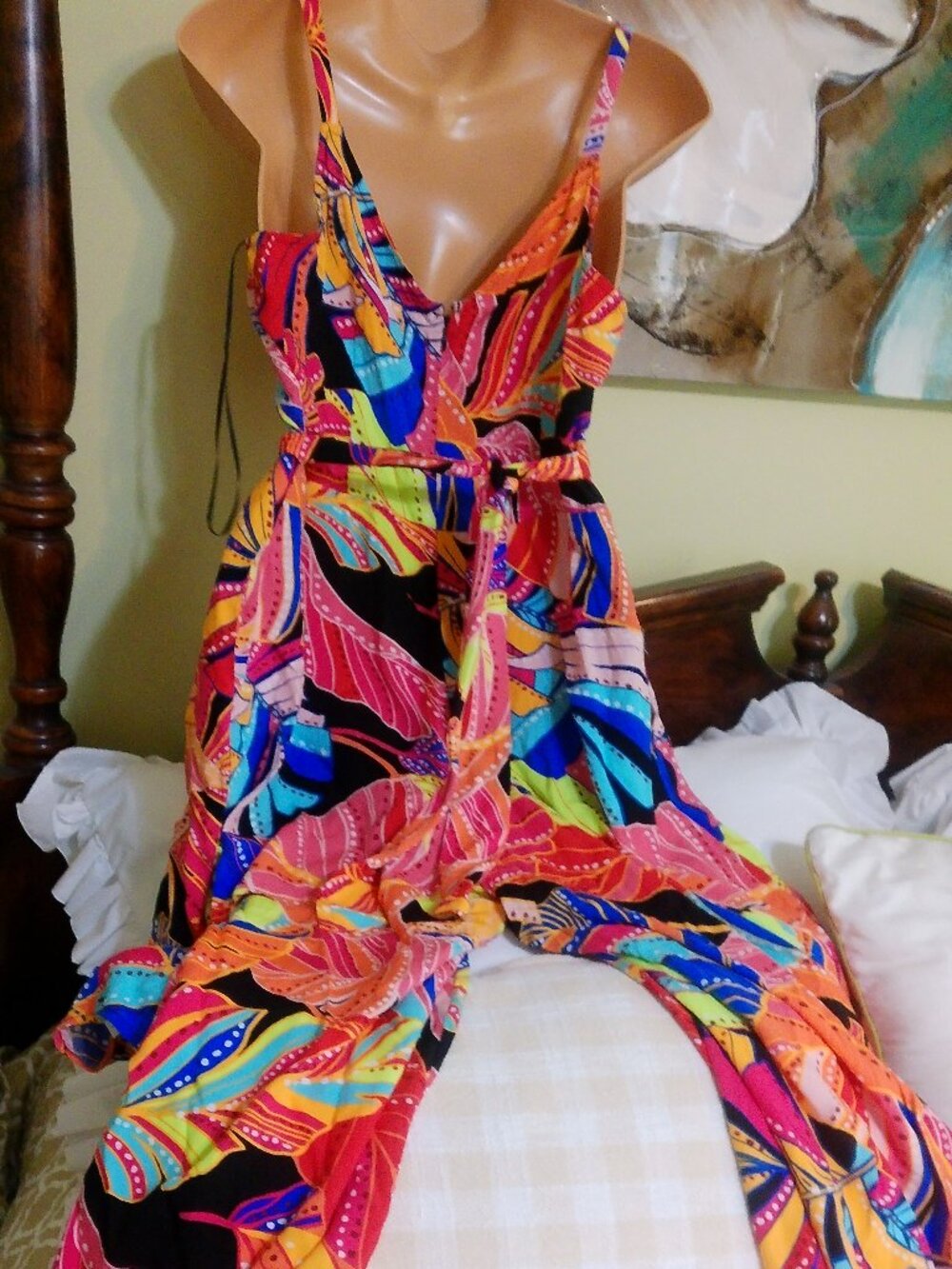 MSK ROMPER SIZE MED NWOT TROPICAL PRINT - Picture 6 of 8